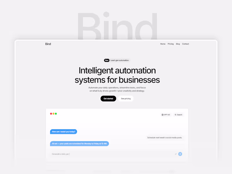 Cover image for Bind - Framer Template
