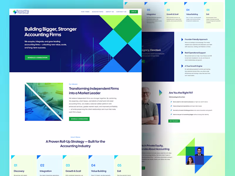 Cover image for New Website Design for Accounting First Group