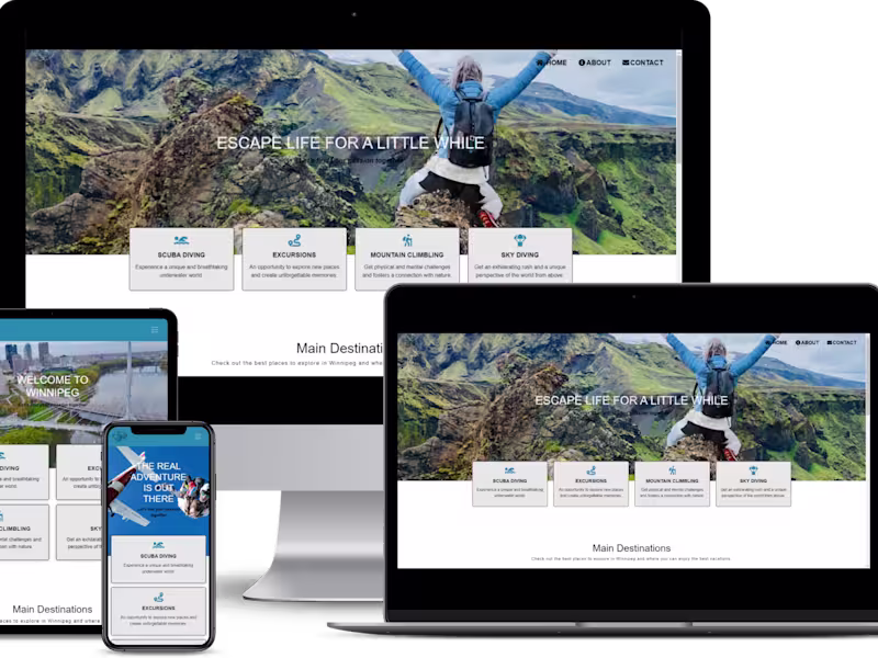 Cover image for Tour agency website