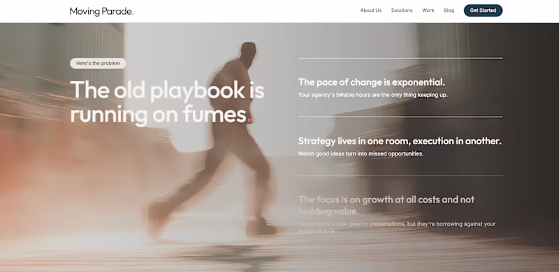 Cover image for Moving Parade Website Design and Build