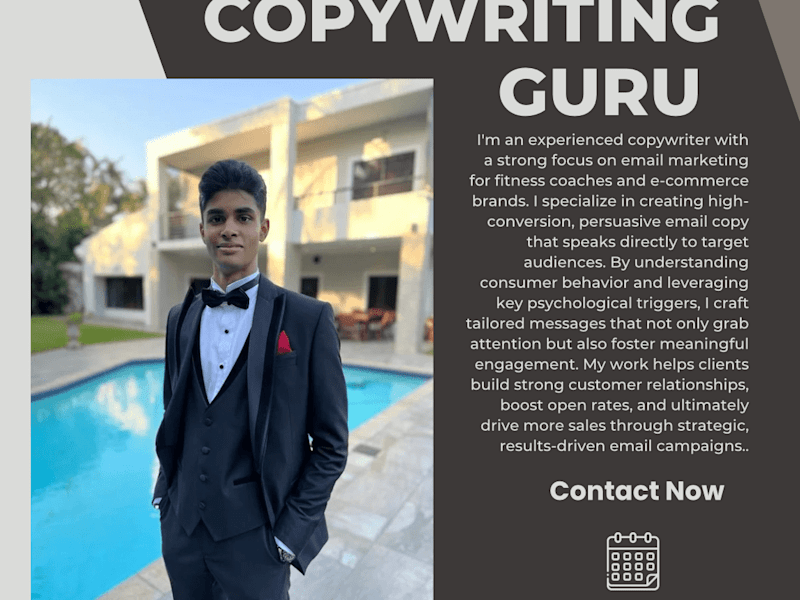 Cover image for Email copy for businesses looking to boost sales and outreach.