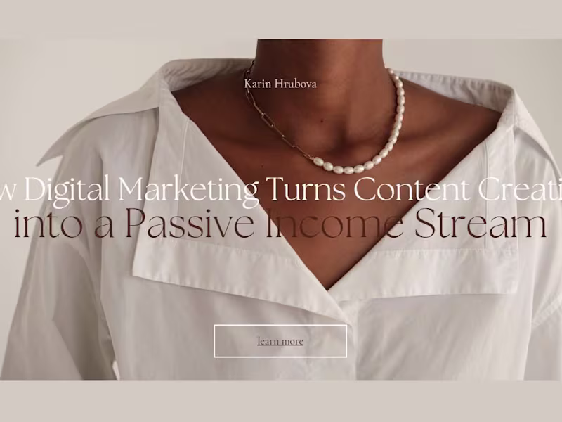 Cover image for Digital Marketing for Passive Income in Content Creation