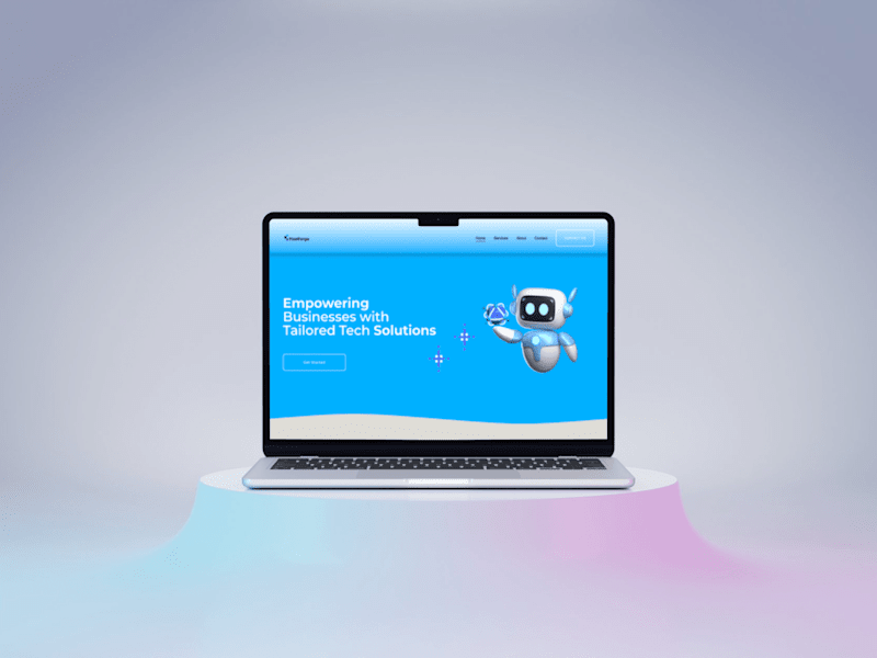 Cover image for Custom Squarespace Website for a Tech Solutions Company