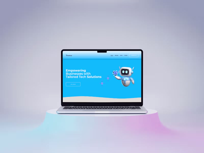 Cover image for Custom Squarespace Website for a Tech Solutions Company