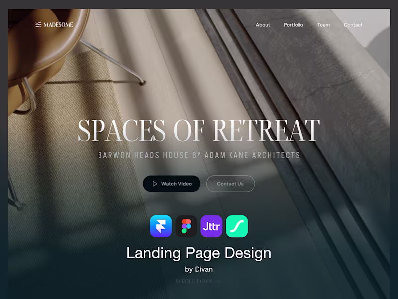 Cover image for Landing Page with Mobile Responsive • Figma
