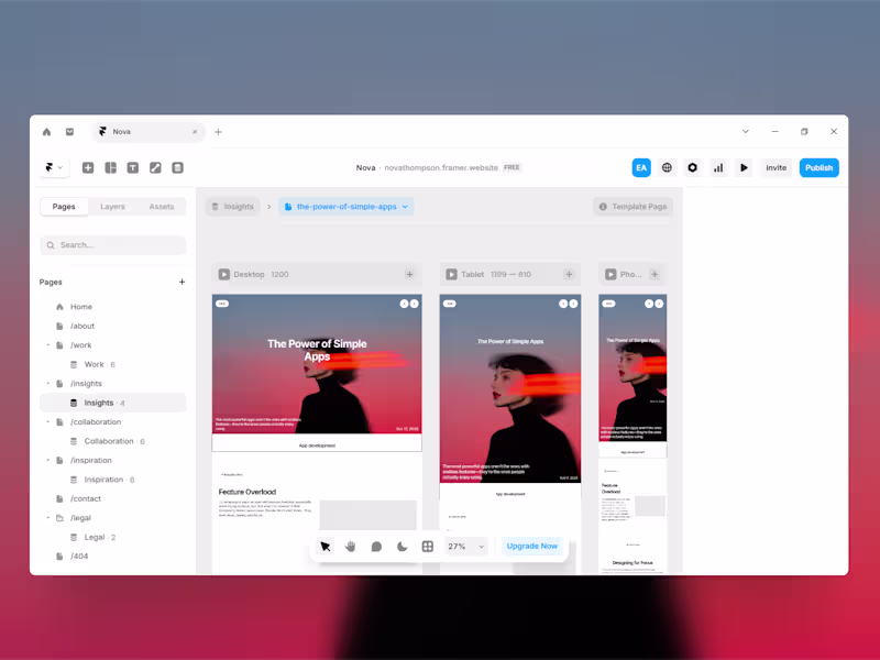 Cover image for Update on Nova ✨ All pages are done, now adding final touche...