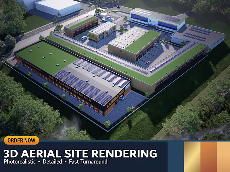 Cover image for 3D Aerial Site Rendering from Client References