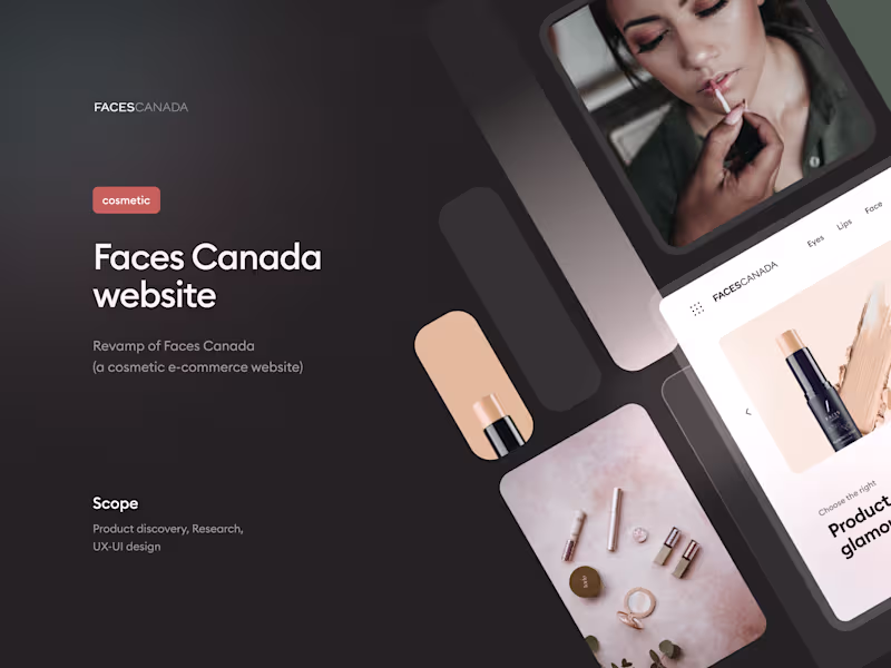 Cover image for Website design revamp (Faces Canada)