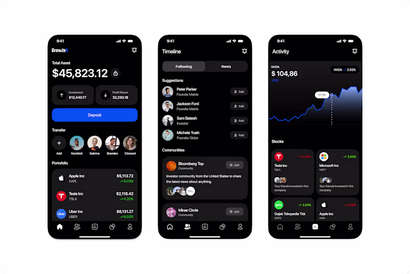 Cover image for Lately, I've been enjoying working on mobile app designs.