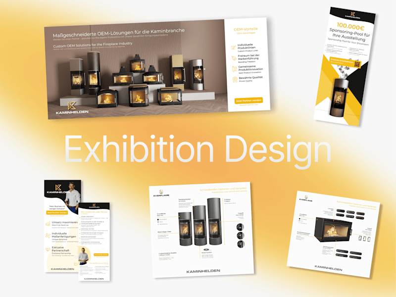 Cover image for Exhibition Design: Kaminhelden Fireplace Industry Showcase