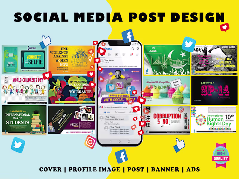 Cover image for Scroll stopping Social media content for your brand