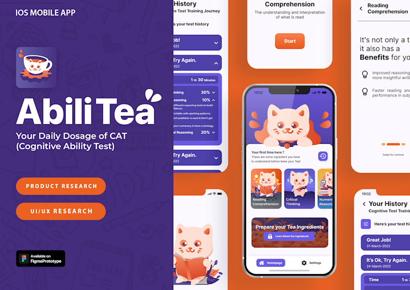 Cover image for UI/UX | AbiliTea - Your daily dosage of CAT