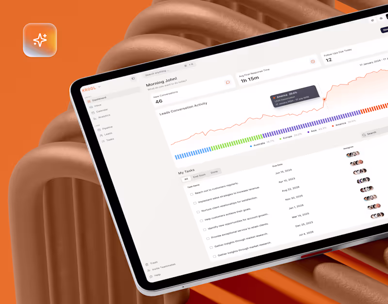 Cover image for Krool - CRM Dashboard
