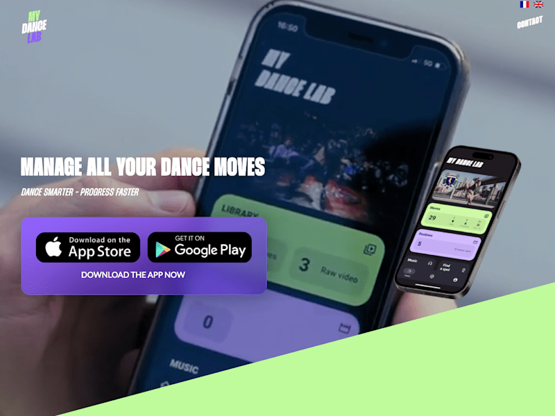 Cover image for My dance lab I an app to manage all your dance moves
