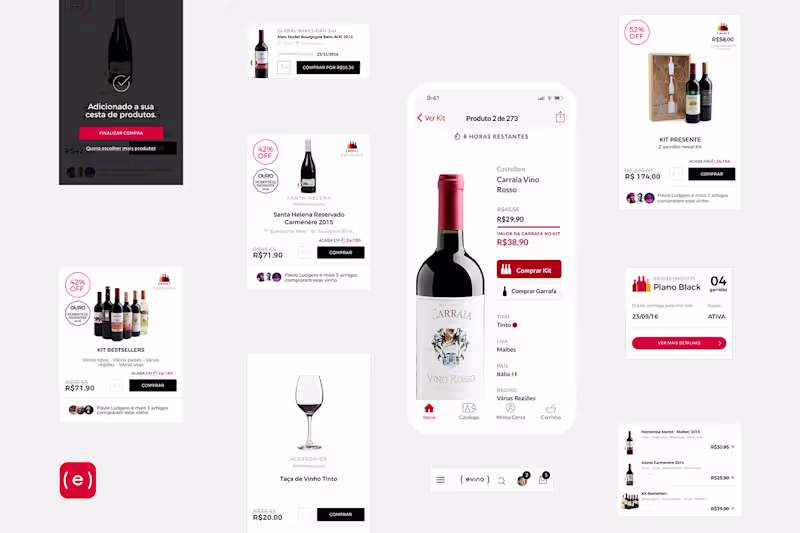 Cover image for ( evino ) Website & iOS App