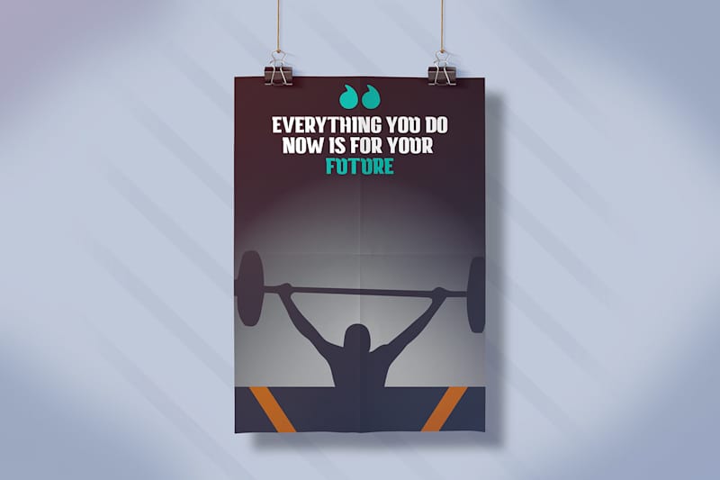 Cover image for Fitness Motivational Quotes Flayer | Behance