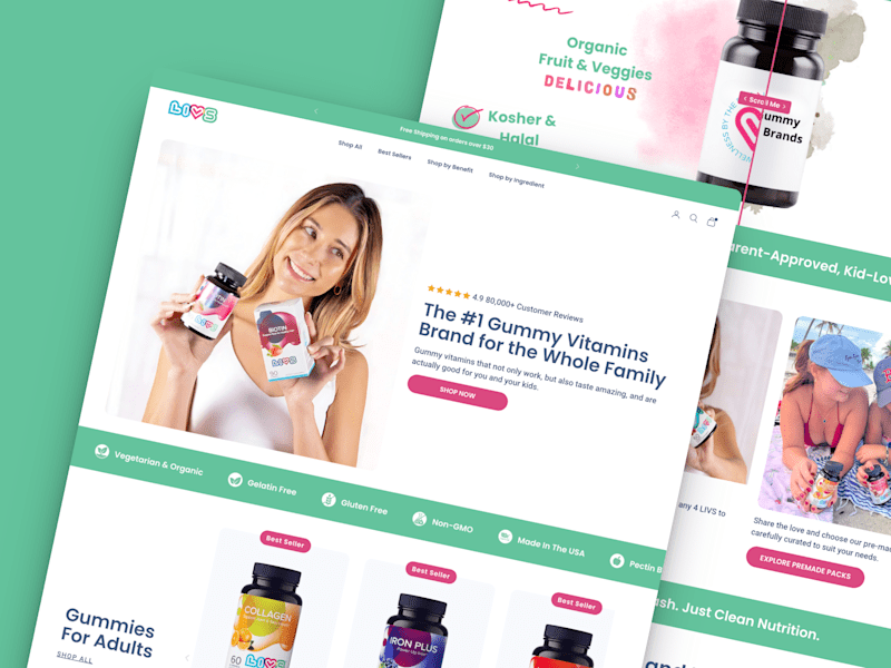 Cover image for LIVS | Designed & Developed Homepage in Replo