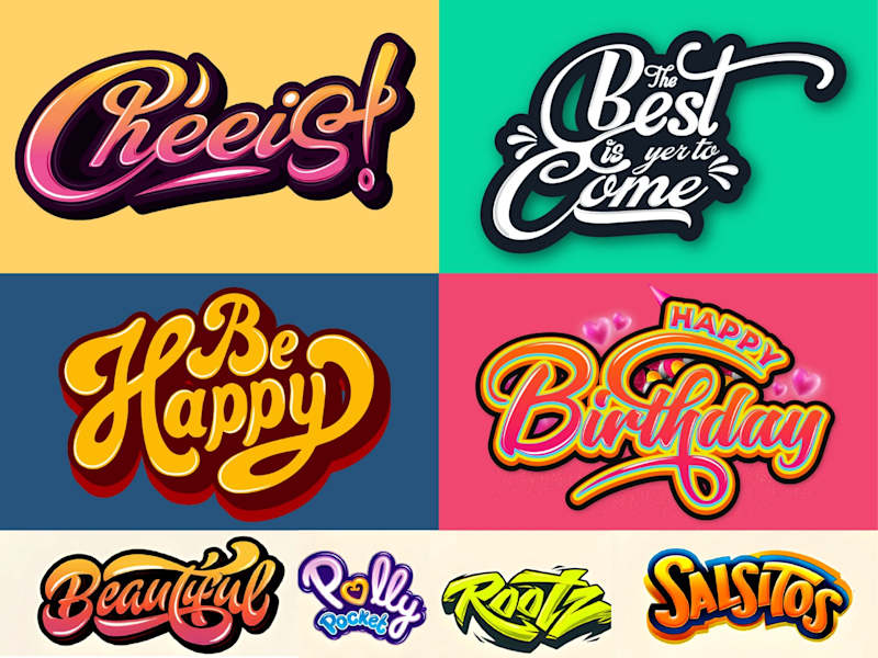 Cover image for design typography, custom text, hand lettering, lettermark