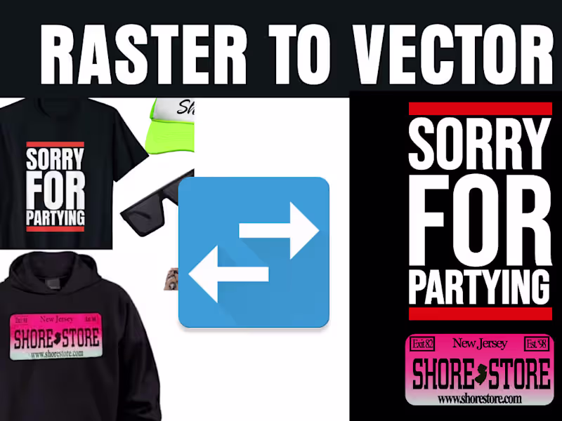 Cover image for I will convert low resolution logo to high res vector logo