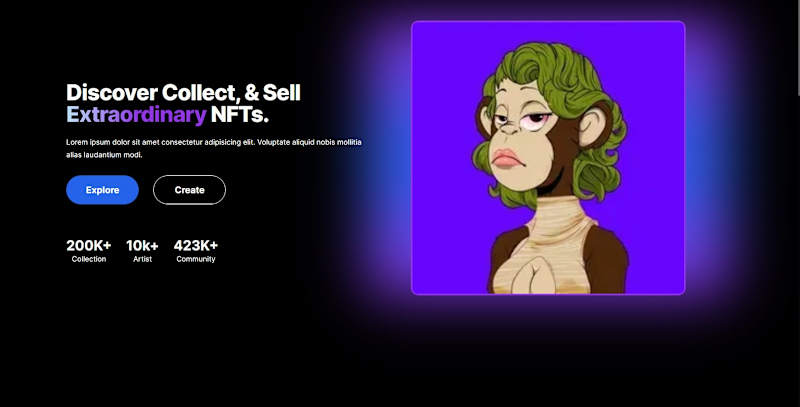 Cover image for NFT Landing Page 