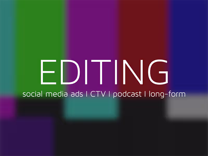 Cover image for Ad Editing for CTV & Social