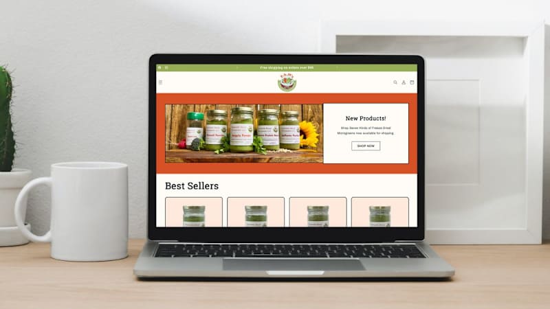 Cover image for eCommerce Website Development for Pam’s Microgreens