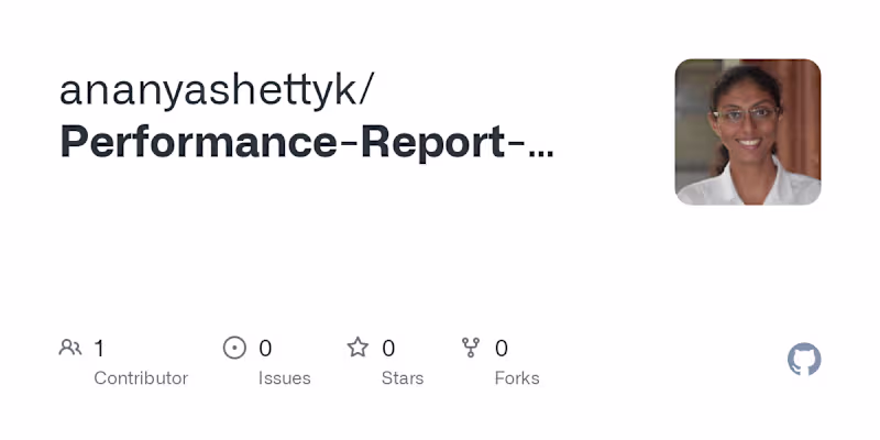 Cover image for Performance Report Plant_DTS Project