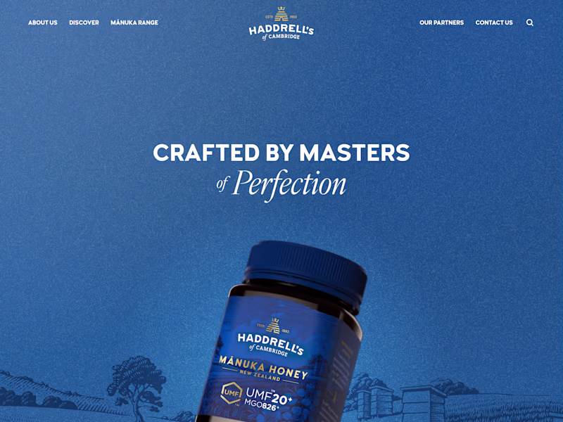 Cover image for Haddrell's Honey Webflow Development