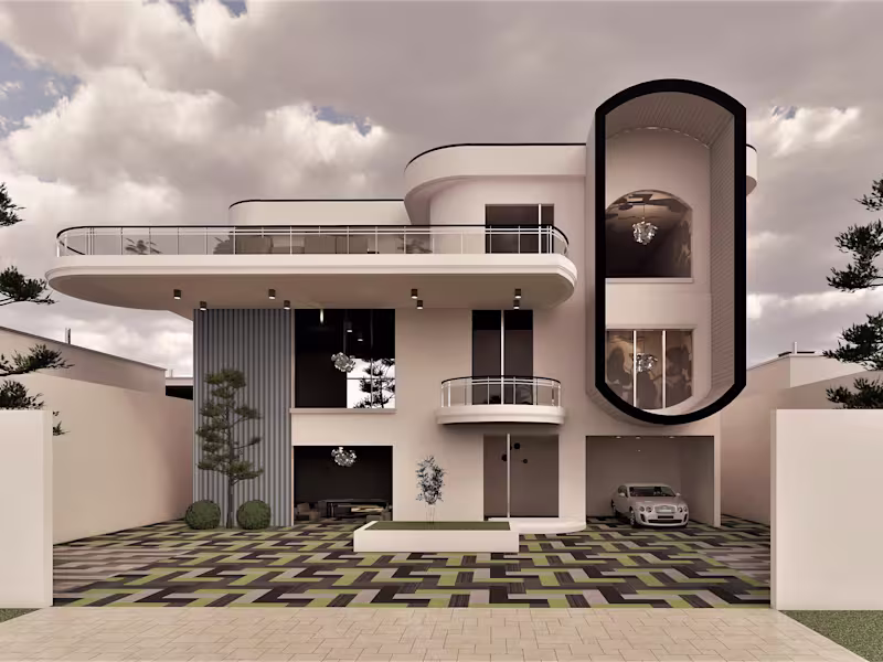 Cover image for This 4-bedroom duplex is designed
