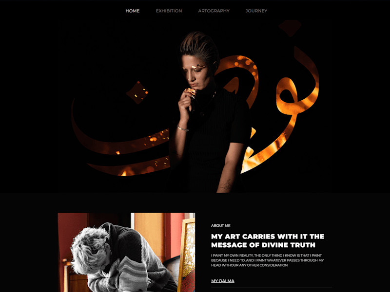 Cover image for Art Exhibition Website