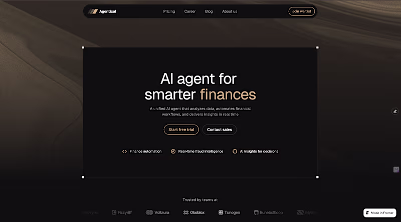Cover image for Hero section for my upcoming framer website
