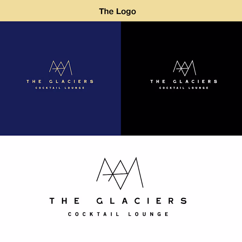 Cover image for The Glaciers Cocktail Lounge (Branding)