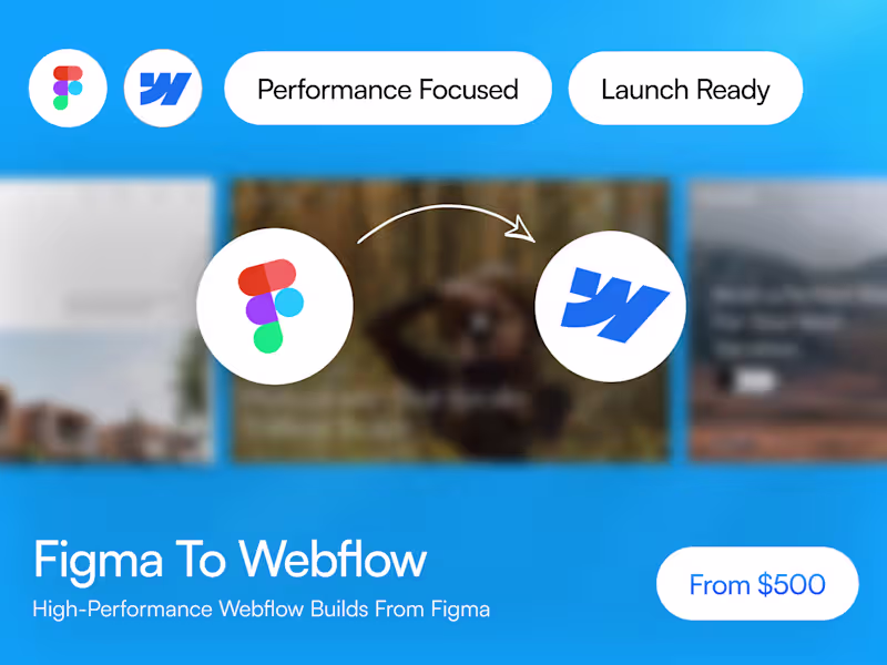 Cover image for Figma to Webflow (Design to Development)