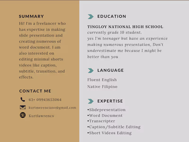 Cover image for My resume 