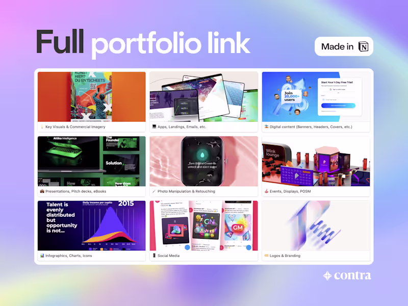 Cover image for Full portfolio link