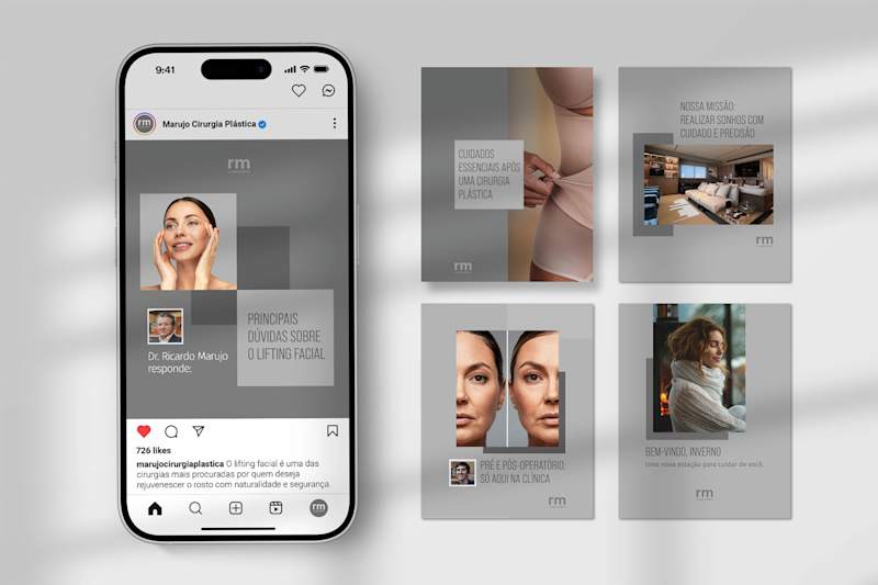 Cover image for Instagram Strategy & Visual Identity for RM Cirurgia Plástica