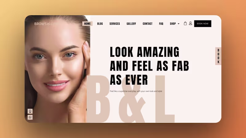 Cover image for Brows & Lips WordPress Store