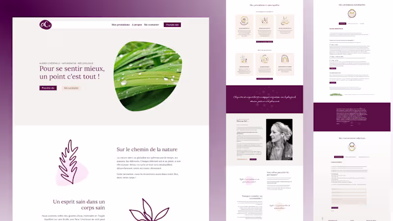 Cover image for Custom website for therapist