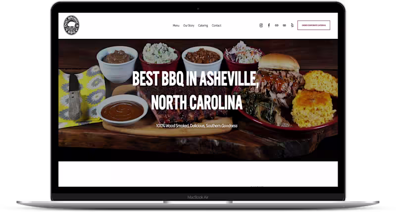Cover image for Doc Brown’s BBQ — Asheville Brand & Web Designer | Thrive Design