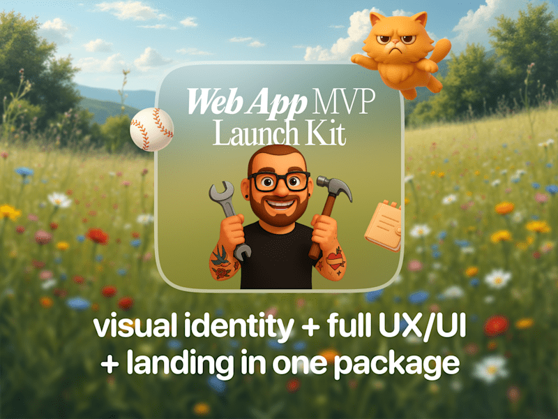 Cover image for Web App MVP Launch Kit - Brand + UI/UX + Landing Page
