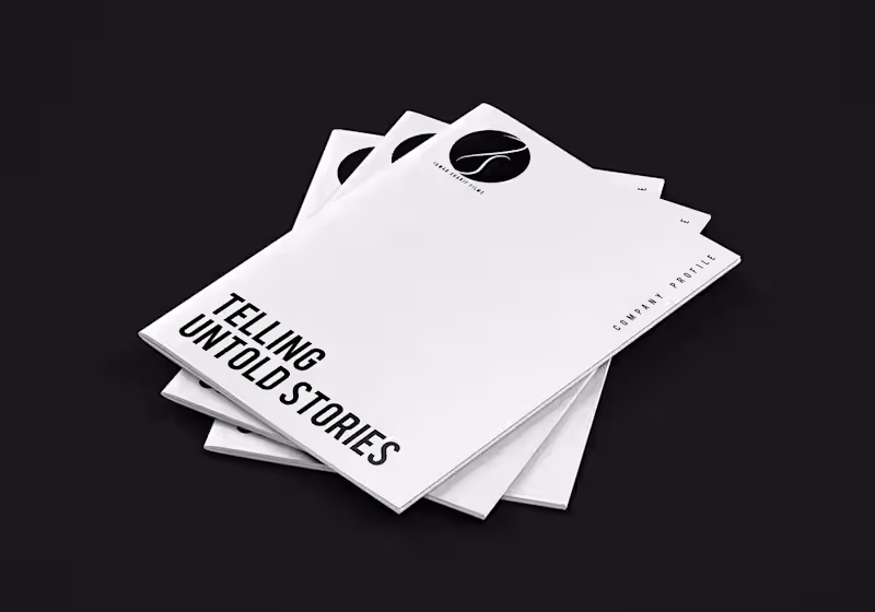 Cover image for Company Profile Design For JAWAD SHARIF FILMS.