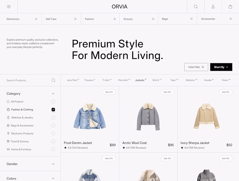 Product Listing