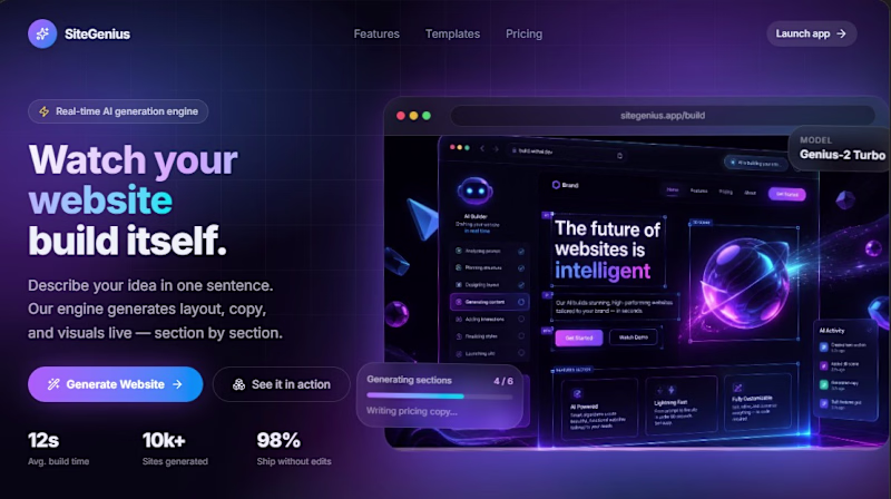 Neon AI Builder ⚡