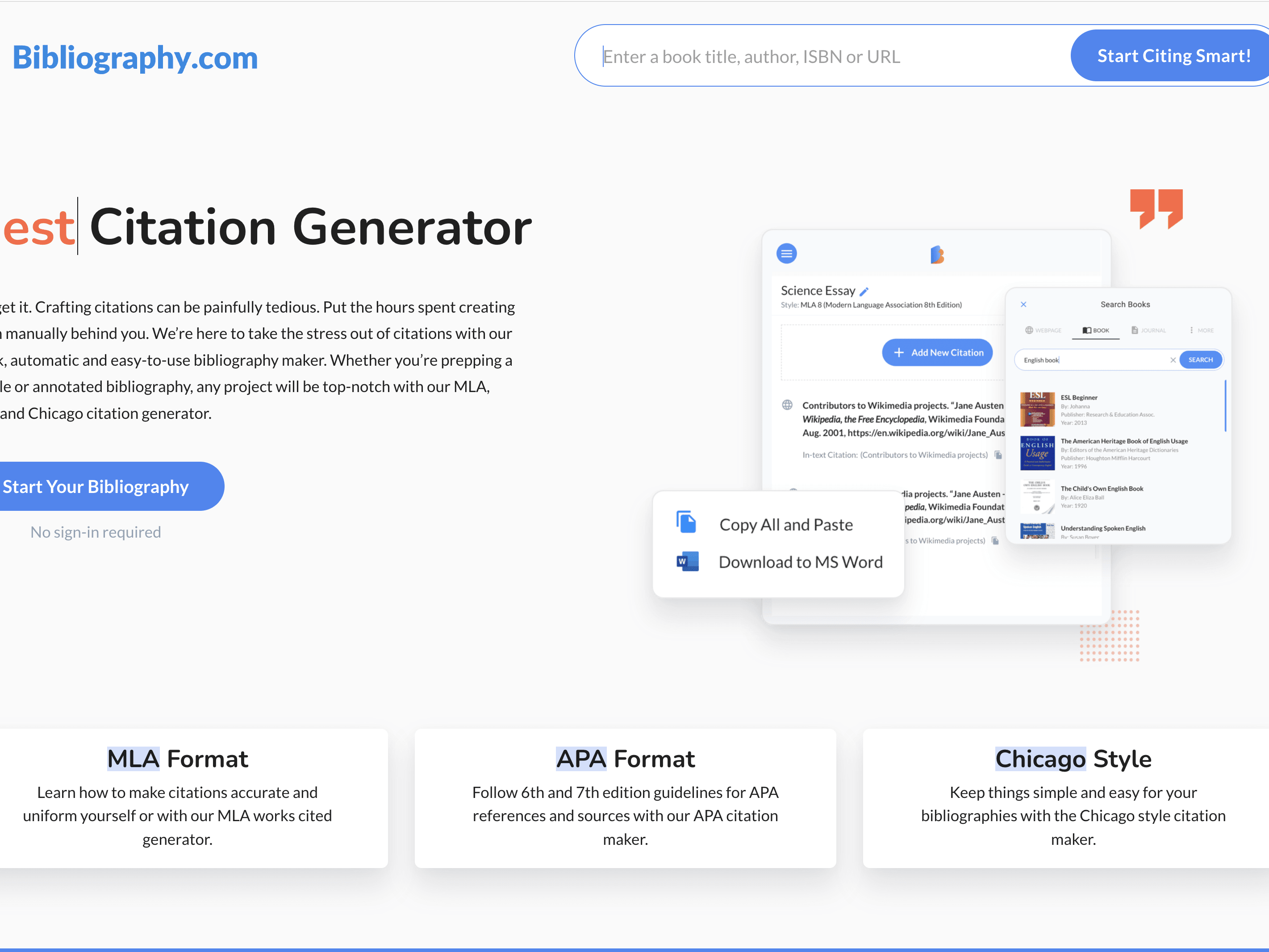 Cite on sale generator free