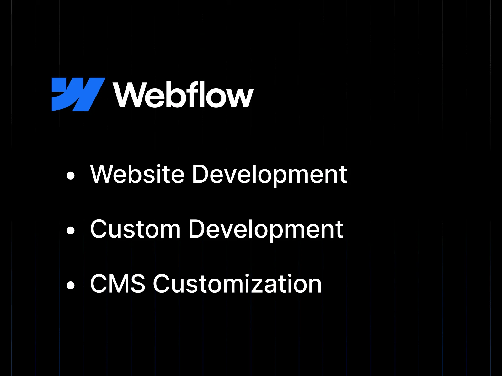 Custom Webflow Website Design & Development, a service by Vishal Ranpariya