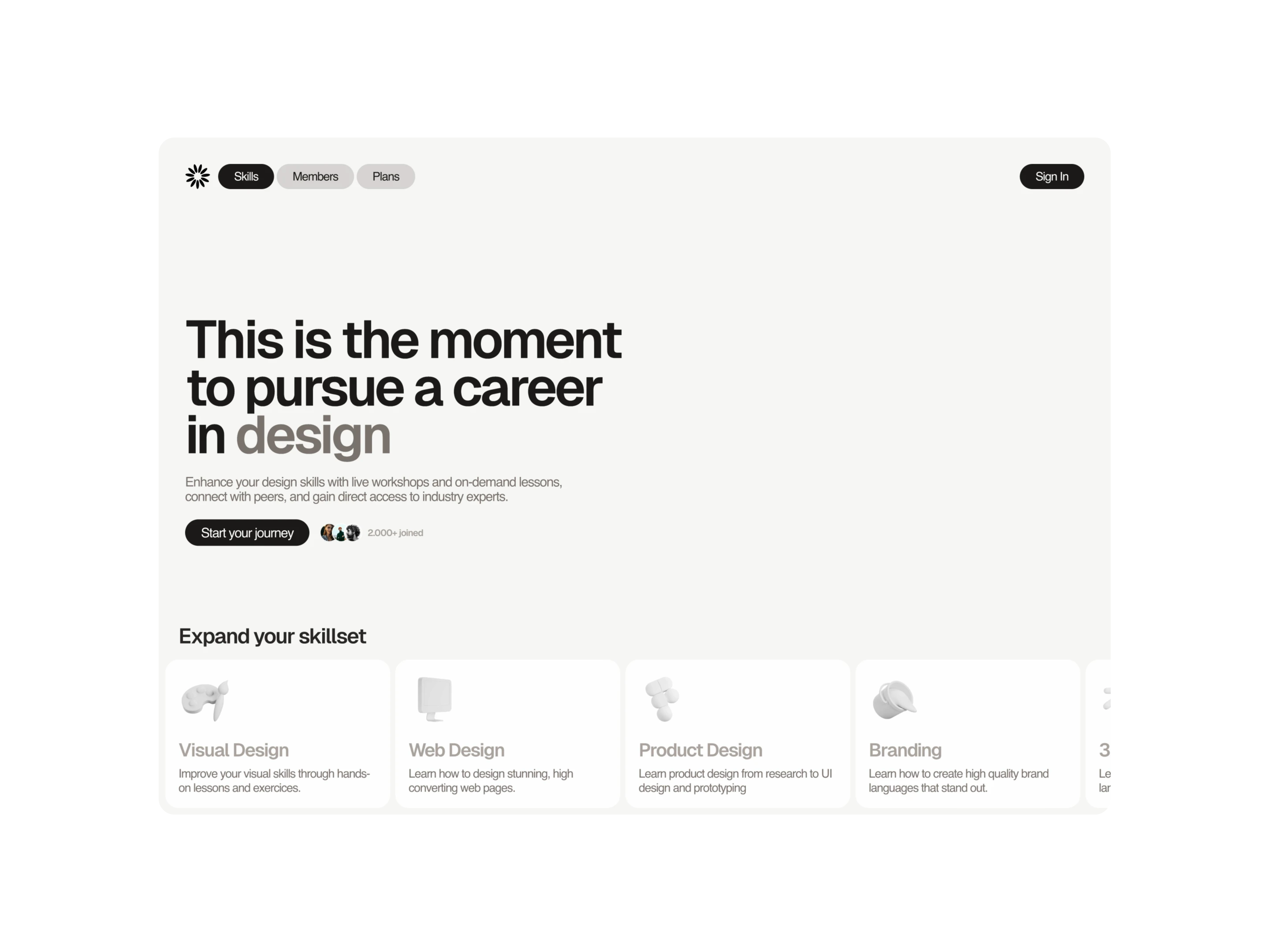 Placeholder project card media