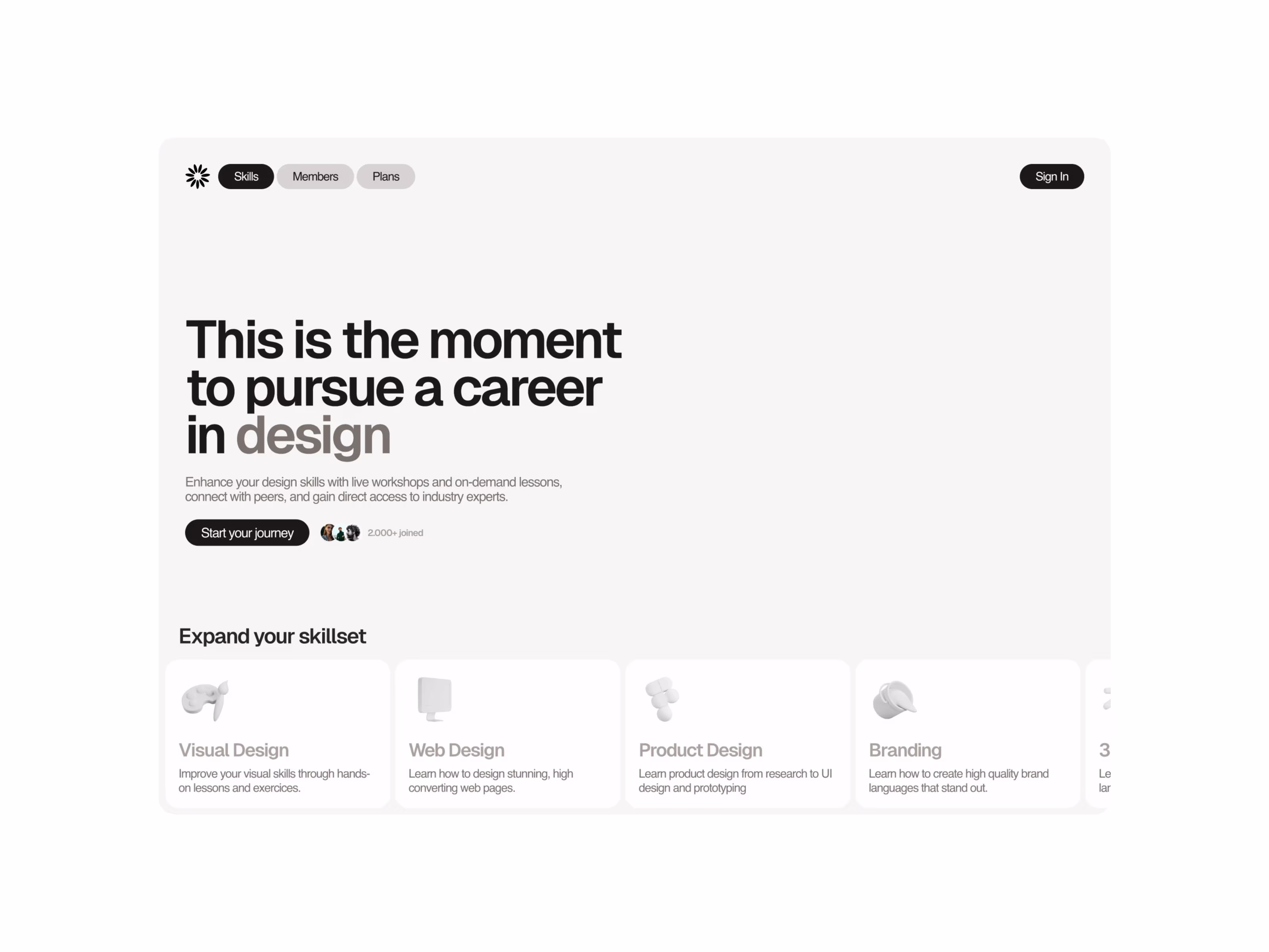 Placeholder project card media