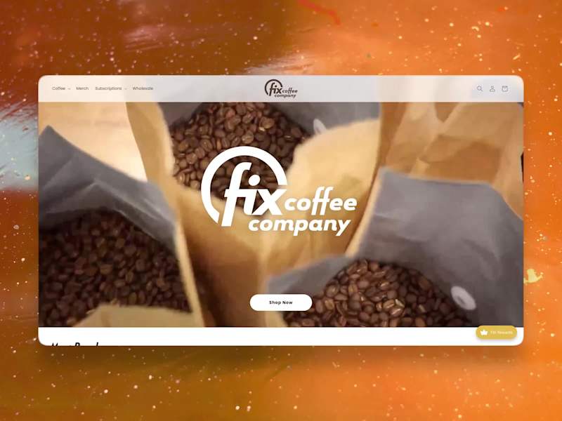 Cover image for Fix Coffee Company's Full Rebrand & Shopify Launch