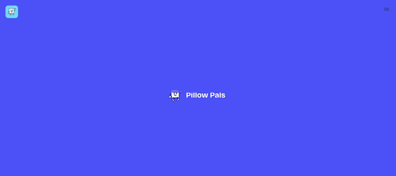 Cover image for PillowPals landing page, full of interactive GSAP fun 😎
