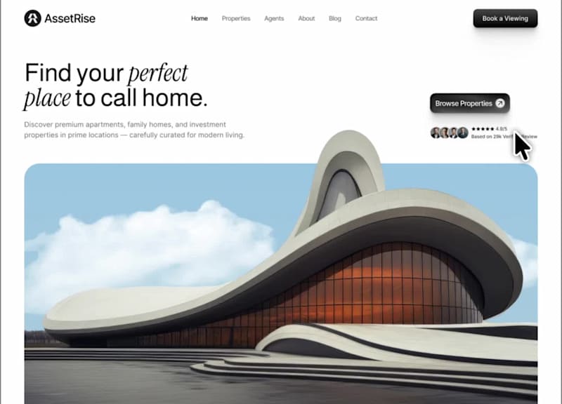 Cover image for Exceptional Real Estate Landing Page Design Services